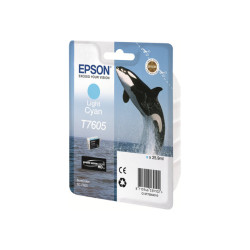 Epson T7605 - cyan clair - original - cartouche d'encre