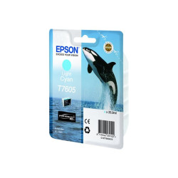 Epson T7605 - cyan clair - original - cartouche d'encre