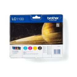 Brother LC1100 Value Pack - pack de 4 - noir, jaune, cyan, magenta - original - cartouche d'encre