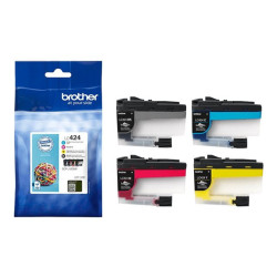 Brother - pack de 4 - noir, jaune, cyan, magenta - original - cartouche d'encre