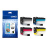 Brother - pack de 4 - noir, jaune, cyan, magenta - original - cartouche d'encre