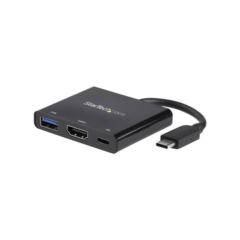 Startech Adaptateur USB-C vers HDMI 4K - Power Delivery et port USB-A - station d'accueil - USB-C / Thunderbolt 3 - HDMI