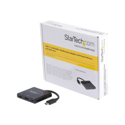 Startech Adaptateur USB-C vers HDMI 4K - Power Delivery et port USB-A - station d'accueil - USB-C / Thunderbolt 3 - HDMI