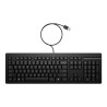 HP 125 G2 - clavier - 100% full size - Français - noir Périphérique d'entrée