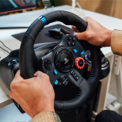 G29 Wheel+A10 PS4 Headset White