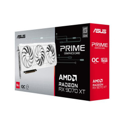 ASUS PRIME - OC Edition - carte graphique - Radeon RX 9070 XT - 16 Go - blanc