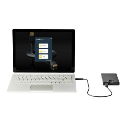 StarTech.com Boîtier de disque dur SATA de 2,5" crypté