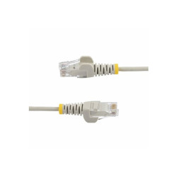 StarTech.com 15m Gray Slim CAT6 Ethernet Cable, Snagless, 28AWG, LSZH - cordon de raccordement - 15 m - gris