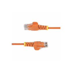 StarTech.com 50cm Orange Slim CAT6 Ethernet Cable, Snagless, 28AWG, LSZH - cordon de raccordement - 50 cm - orange