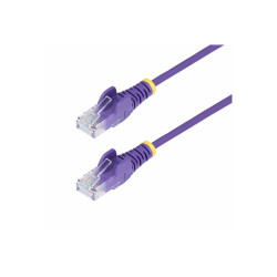 StarTech.com 50cm Purple Slim CAT6 Ethernet Cable, Snagless, 28AWG, LSZH - cordon de raccordement - 50 cm - violet