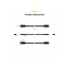 StarTech 2.6ft (80cm) Thunderbolt 5 Cable, 80Gbps/120Gbps, Certified - câble Thunderbolt - Thunderbolt 5 pour Thunderbolt 5 -...