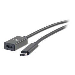C2G 3ft USB-C to C 3.1 (Gen 2) Male to Female Extension Cable (10Gbps) - câble d'extension USB de type-C - USB-C pour USB-C -...
