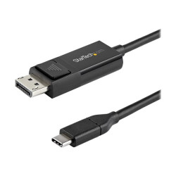 StarTech 6ft (2m) USB C to DisplayPort 1.2 Cable 4K 60Hz, Bidirectional DP to USB-C or USB-C to DP Reversible Video Adapter C...