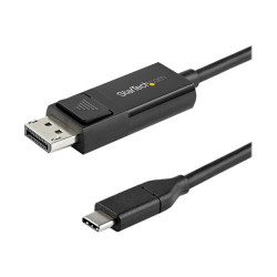 StarTech 6ft (2m) USB C to DisplayPort 1.2 Cable 4K 60Hz, Bidirectional DP to USB-C or USB-C to DP Reversible Video Adapter C...