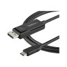 StarTech 6ft (2m) USB C to DisplayPort 1.2 Cable 4K 60Hz, Bidirectional DP to USB-C or USB-C to DP Reversible Video Adapter C...