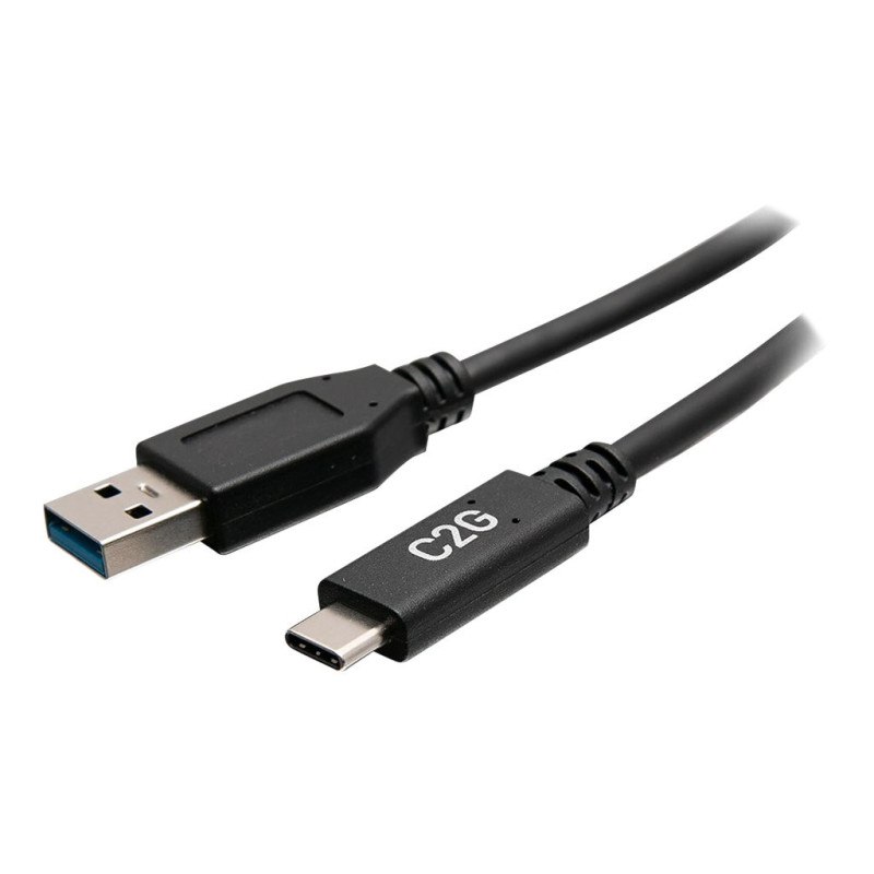 C2G 6in USB-C to USB-A SuperSpeed USB 5Gbps Cable M/M - Câble USB de type-C - USB type A pour USB-C - 15 cm