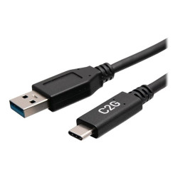 C2G 6in USB-C to USB-A SuperSpeed USB 5Gbps Cable M/M - Câble USB de type-C - USB type A pour USB-C - 15 cm