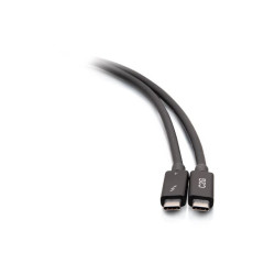 C2G 2.5ft Thunderbolt 4 USB C Cable - USB C to USB C - 40Gbps - M/M - câble Thunderbolt - USB-C pour USB-C - 76 cm