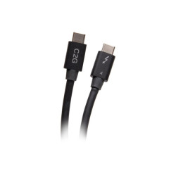 C2G 2.5ft Thunderbolt 4 USB C Cable - USB C to USB C - 40Gbps - M/M - câble Thunderbolt - USB-C pour USB-C - 76 cm