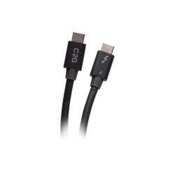 C2G 2.5ft Thunderbolt 4 USB C Cable - USB C to USB C - 40Gbps - M/M - câble Thunderbolt - USB-C pour USB-C - 76 cm