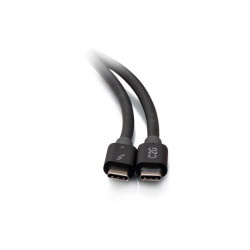 C2G 2.5ft Thunderbolt 4 USB C Cable - USB C to USB C - 40Gbps - M/M - câble Thunderbolt - USB-C pour USB-C - 76 cm