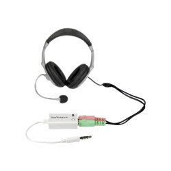 StarTech.com Adaptateur casque avec prises écouteur / microphone séparées