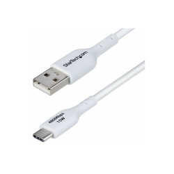 StarTech 2m (6.6ft) White USB-A to USB-C Charging Cable/Cord, M/M - Câble USB de type-C - USB pour USB-C - 2 m