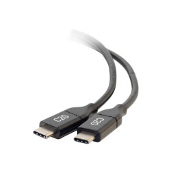 C2G 0.9m (3ft) USB C Cable - USB 2.0 (5A) - M/M USB Type C Cable - Black - Câble USB de type-C - USB-C pour USB-C - 90 cm