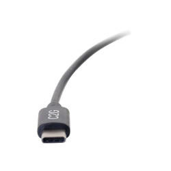 C2G 0.9m (3ft) USB C Cable - USB 2.0 (3A) - M/M USB Type C Cable - Black - Câble USB de type-C - USB-C pour USB-C - 90 cm