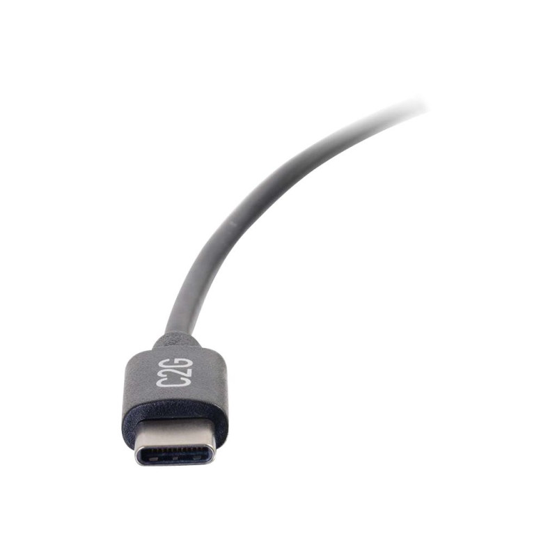C2G 0.9m (3ft) USB C Cable - USB 2.0 (3A) - M/M USB Type C Cable - Black - Câble USB de type-C - USB-C pour USB-C - 90 cm