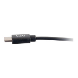 C2G 0.9m (3ft) USB C Cable - USB 2.0 (3A) - M/M USB Type C Cable - Black - Câble USB de type-C - USB-C pour USB-C - 90 cm