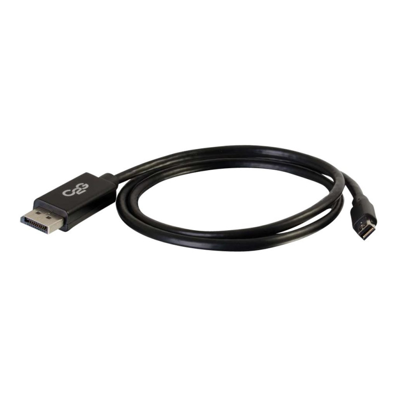 C2G 2m Mini DisplayPort to DisplayPort Adapter Cable 4K UHD - Black - Câble DisplayPort - 2 m