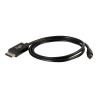 C2G 2m Mini DisplayPort to DisplayPort Adapter Cable 4K UHD - Black - Câble DisplayPort - 2 m