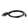 C2G 2m Mini DisplayPort to DisplayPort Adapter Cable 4K UHD - Black - Câble DisplayPort - 2 m