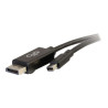 C2G 2m Mini DisplayPort to DisplayPort Adapter Cable 4K UHD - Black - Câble DisplayPort - 2 m