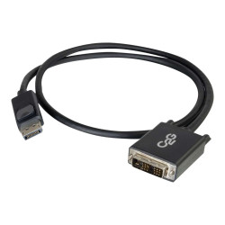 C2G 2m DisplayPort to Single Link DVI-D Adapter Cable M/M - DP to DVI - Black - Câble DisplayPort - 2 m