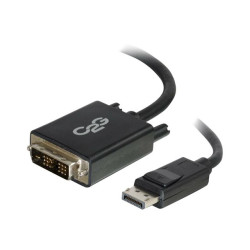 C2G 2m DisplayPort to Single Link DVI-D Adapter Cable M/M - DP to DVI - Black - Câble DisplayPort - 2 m