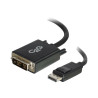 C2G 2m DisplayPort to Single Link DVI-D Adapter Cable M/M - DP to DVI - Black - Câble DisplayPort - 2 m