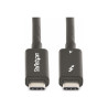 StarTech Câble Thunderbolt 4 Actif de 2m, 40Gps, 100W PD, Vidéo 4K/8K - Câble USB de type-C - USB-C pour USB-C - 2 m