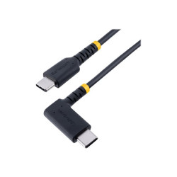 StarTech Câble de Charge USB C de 2m, 60W PD - Chargeur USB 2.0 Coudé - Câble USB de type-C - USB-C pour USB-C - 2 m