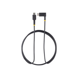 StarTech Câble de Charge USB C de 2m, 60W PD - Chargeur USB 2.0 Coudé - Câble USB de type-C - USB-C pour USB-C - 2 m