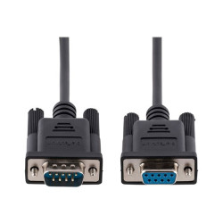 StarTech Câble Série RS232 Null Modem 3m, Cordon Série DB9 M/F Croisé - câble de modem nul - DB-9 pour DB-9 - 3 m