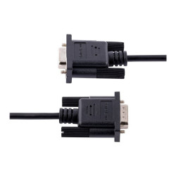 StarTech Câble Série RS232 Null Modem 3m, Cordon Série DB9 M/F Croisé - câble de modem nul - DB-9 pour DB-9 - 3 m