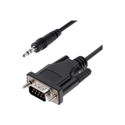 StarTech Câble Série DB9 vers 3.5mm 1m - Câble RS232 DB9 Mâle à 3.5mm - câble série - DB-9 pour mini-phone stereo 3.5 mm - 1 m