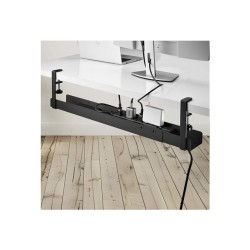 StarTech.com Under Desk Cable Management Tray, Clamp-on Installation - plateau de gestion de câbles