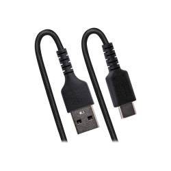 StarTech Câble USB vers USB-C de 1m - Cordon USB USB-C Enroulé à Usage Intensif - Câble USB-A vers USB-C en Fibre Aramide Rob...
