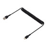 StarTech Câble USB vers USB-C de 1m - Cordon USB USB-C Enroulé à Usage Intensif - Câble USB-A vers USB-C en Fibre Aramide Rob...