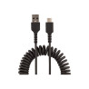 StarTech Câble USB vers USB-C de 1m - Cordon USB USB-C Enroulé à Usage Intensif - Câble USB-A vers USB-C en Fibre Aramide Rob...