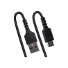 StarTech Câble USB vers USB-C de 1m - Cordon USB USB-C Enroulé à Usage Intensif - Câble USB-A vers USB-C en Fibre Aramide Rob...