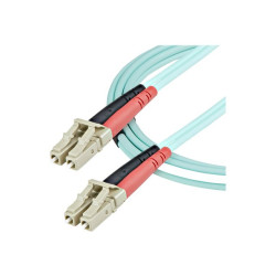 StarTech.com Câble Fibre Optique Multimode de 1m LC/UPC vers LC/UPC OM3 - cordon de raccordement - 1 m - 1 m - turquoise